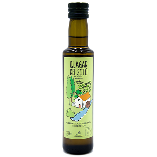 Aceite de oliva virgen extra ecológico EL LAGAR DEL SOTO 250ml cristal