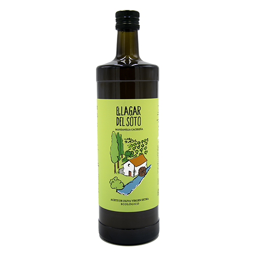 Aceite de oliva virgen extra ecológico EL LAGAR DEL SOTO 1 litro cristal