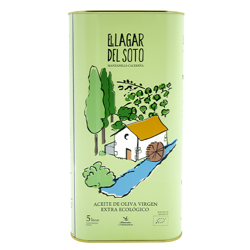 Aceite de oliva virgen extra ecológico EL LAGAR DEL SOTO 5 litros lata